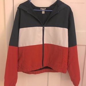 ❤️forever21 blue white & red windbreaker